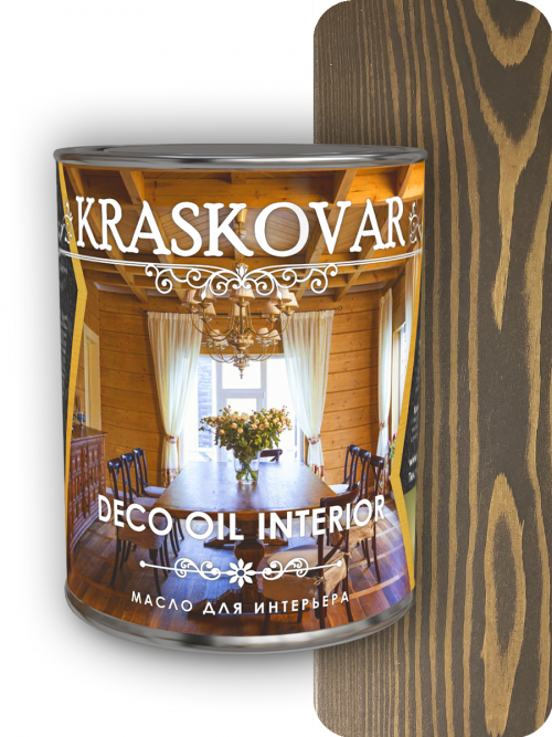 Масло для интерьера Kraskovar Deco Oil Interior Палисандр 2,2л