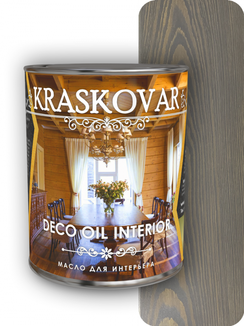 Масло для интерьера Kraskovar Deco Oil Interior Графит 2,2л