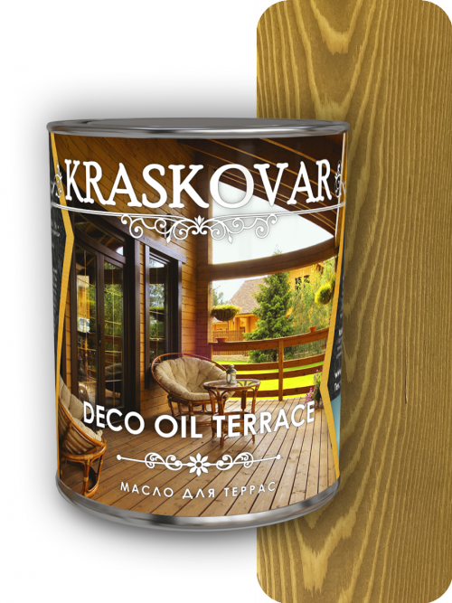 Масло для террас Kraskovar Deco Oil Terrace Дуб 2,2л
